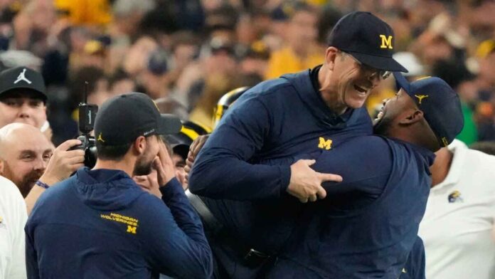 Sherrone Moore Jim Harbaugh replacement